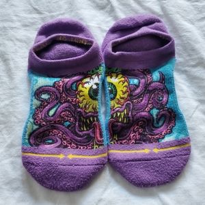 MERGE4 - Jimbo Phillips Cycloptopus No Show Socks, Large.